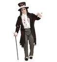 "FIANCE ZOMBIE" (queue de pie avecchemise, pantalon, foulard, haut de forme avec cheveux)