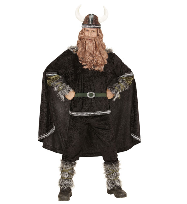 "VIKING" (manteau, pantalon, ceinture, brassards, jambières, cape, casque)