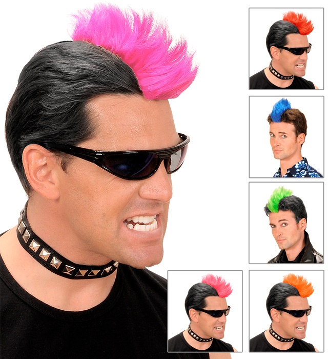 [0615K] "CRETE PUNK A CLIPSER" 6 coul. Ass.:rouge, bleue, verte, rose, orange, violette
