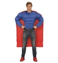 "SUPER HERO MUSCLE" (chemise muscles, cape)