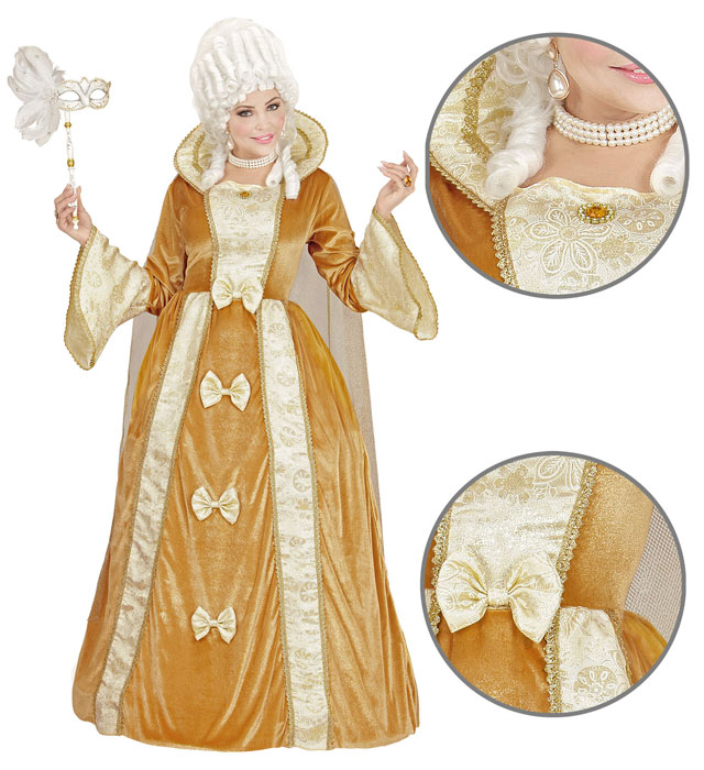 [06431] "NOBLE VENITIENNE" (robe avec jupon crinoline, cape) (S)