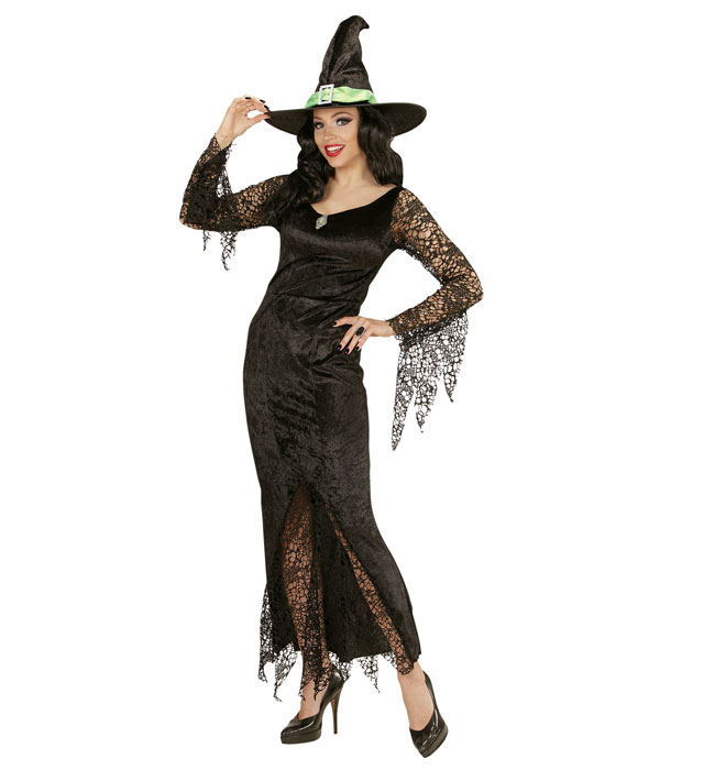[06501] "SORCIERE" (robe avec pierre, chapeau) (S)
