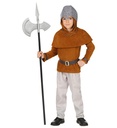 "CHEVALIER MEDIEVAL" (manteau, pantalon, ceinture, capuchon à capuchon, casque)