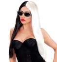 "PERRUQUE DEMONE NOIRE/BLANCHE" ensachet