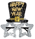 "LUNETTES ARGENT HAPPY NEW YEAR"
