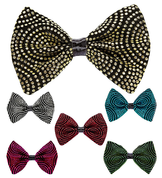 [07056] "NUD PAPILLON A POIS METAL" 6 couleur assorties