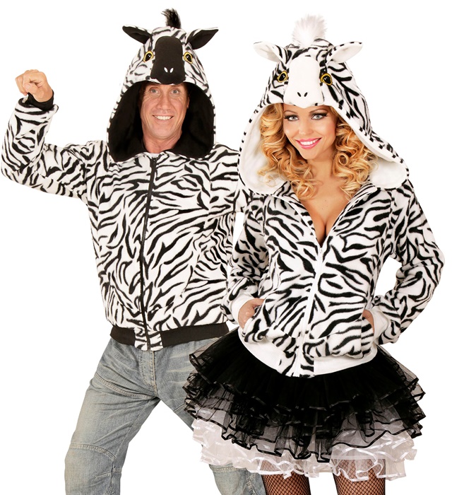"ZÈBRE" (veste polaire à capuche)