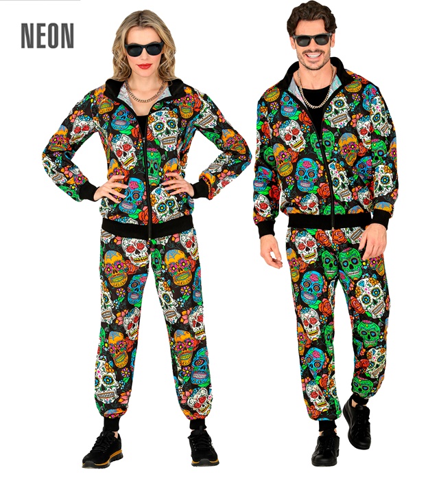 "COMBINAISON PARTY FASHION JOUR DES MORTS" (veste, pantalon)