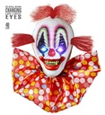 "CLOWN HORRIBLE AVEC YEUX LEDS LUMINEUX CHANGEANT DE COULEUR" 40 cm