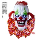 "CLOWN HORRIBLE AVEC BOUCHE MOBILEET YEUX LUMINEUX " 58 cm dit 3 phrases différentes  et capteur d'amination par son