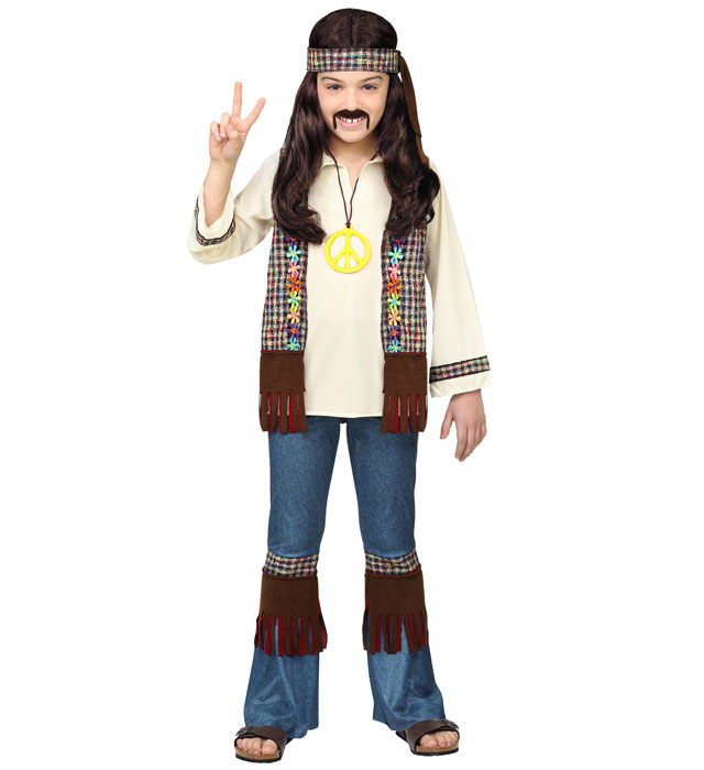 "HIPPIE" (chemise avec veste, pantalon, bandeau, collier)