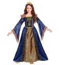 "REINE MEDIEVALE" (robe avec jupon crinoline, couronne)