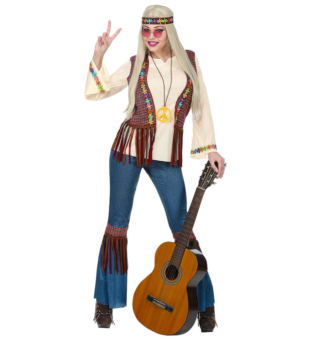 "HIPPIE" (chemise avec veste, pantalon, bandeau, collier)