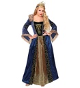 "REINE MEDIEVALE" (robe avec jupon crinoline, couronne)