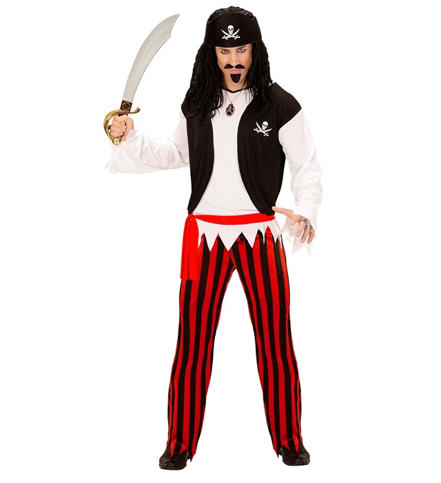 "PIRATE" (chemise avec veston, pantalon, ceinture, bandeau)