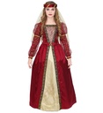 "PRINCESSE MEDIEVALE" (robe avec jupon crinoline, bandeau avec voile)