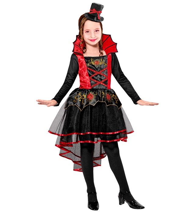 "VAMPIRA" (robe, mini-chapeau)