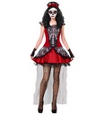 "FEMME JOUR DES MORTS" (robe, mitaines, bas, coiffe)