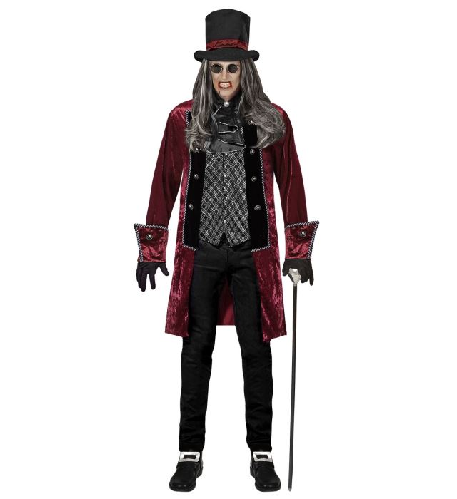 [07661] "VAMPIRE VICTORIEN" (veste avec chemise, jabot, gants, chapeau) (S)