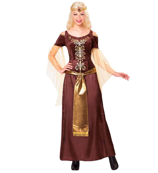 "FEMME VIKING" (robe, coiffe)