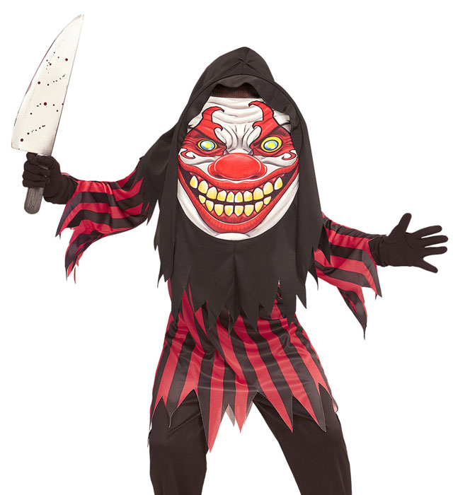 "CLOWN HORRIBLE" (tunique, masque à capuche surdimensionné)