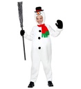 "BONHOMME DE NEIGE" (salopette avec ventre rembourré, casque avec masque, gants, écharpe)