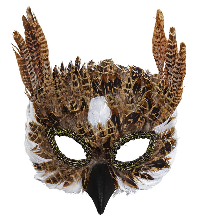 "MASQUE DE PLUME CHOUETTE"