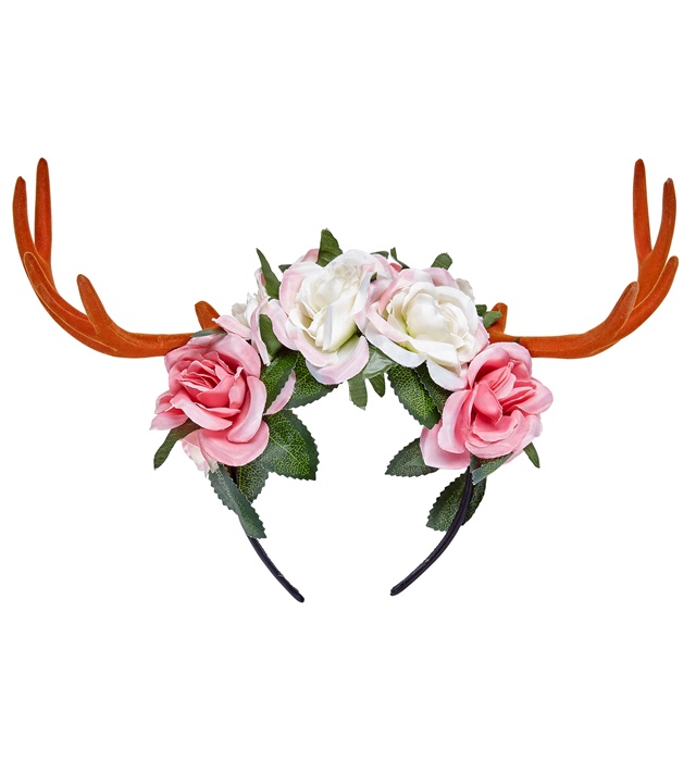"CORNES DE CERF AVEC FLEURS"