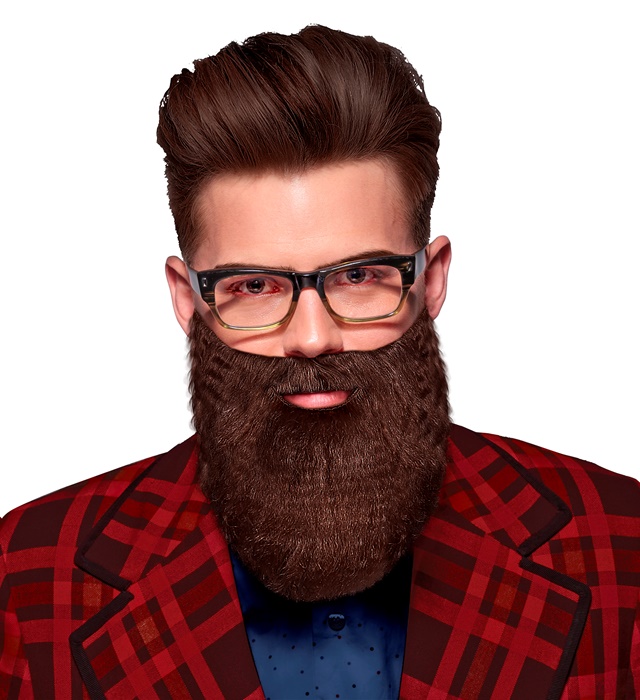 [0780M] "MOUSTACHE AVEC BARBE" brunes