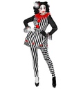 "HARLEQUIN MECHANT" (robe, collants, mini chapeau)