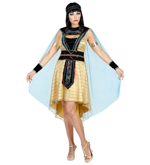 "IMPERATRICE EGYPTIENNE" (robe avec cape, bracelets, bandeau)
