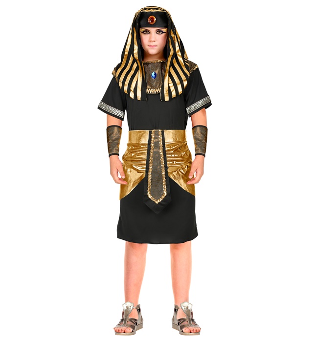 "PHARAON" (tunique, ceinture, collier, bracelets, casque)