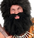 "BARBE AVEC MOUSTACHE PRIMITIF" noire