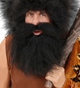 "BARBE AVEC MOUSTACHE PRIMITIF" noire