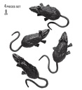 Set de "4 SOURIS" 9 cm