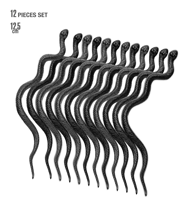 [08161] Set de "12 SERPENTS" 12,5 cm