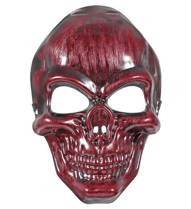 [08167] MASQUE CRANE ROUGE METAL