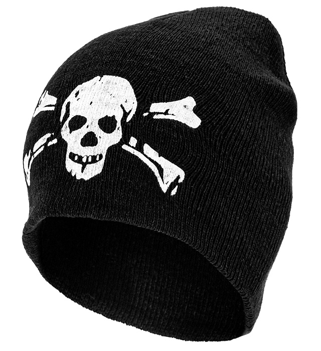 BERET AVEC CRANE ET OS EN CROIX