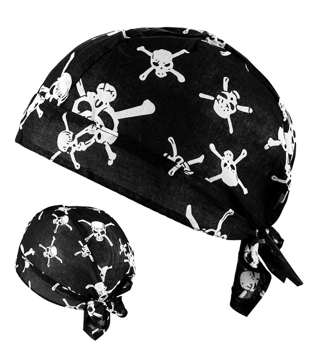 [08177] BANDANA AVEC CRANE ET OS EN CROIX