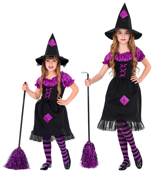 "SORCIERE" (robe avec jupon crinoline, chapeau)