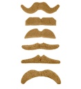 "MOUSTACHE BLONDE" adhesive - 6 styles ass.