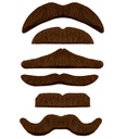 "MOUSTACHE BRUNE" adhesive - 6 styles ass.