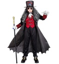 "SEIGNEUR VAMPIRE" (manteau long avec veste et jabot, chapeau haut de forme)
