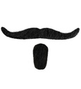 "MOUSTACHE ET BOUC CHEVALIER" adhésifs - noirs