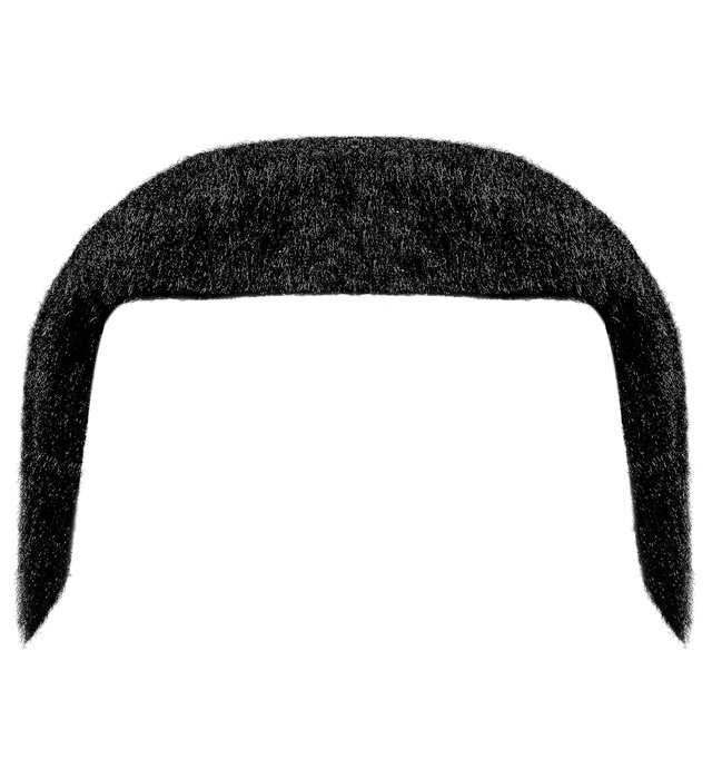 [0846A] "MOUSTACHE 70'S" adhésive - noire