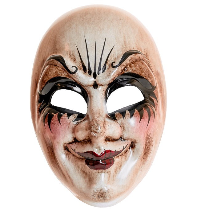 "COMMEDIA DELL'ARTE MASQUE HOMME INQUIÉTANT"
