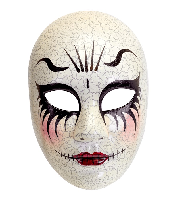 "COMMEDIA DELL'ARTE MASQUE FEMME FISSURÉE"