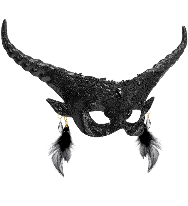 "MASQUE DE THÉÂTRE DIABLE NOIR"