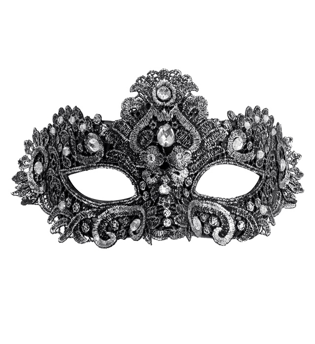 "MASQUE DE THÉÂTRE ARGENT"