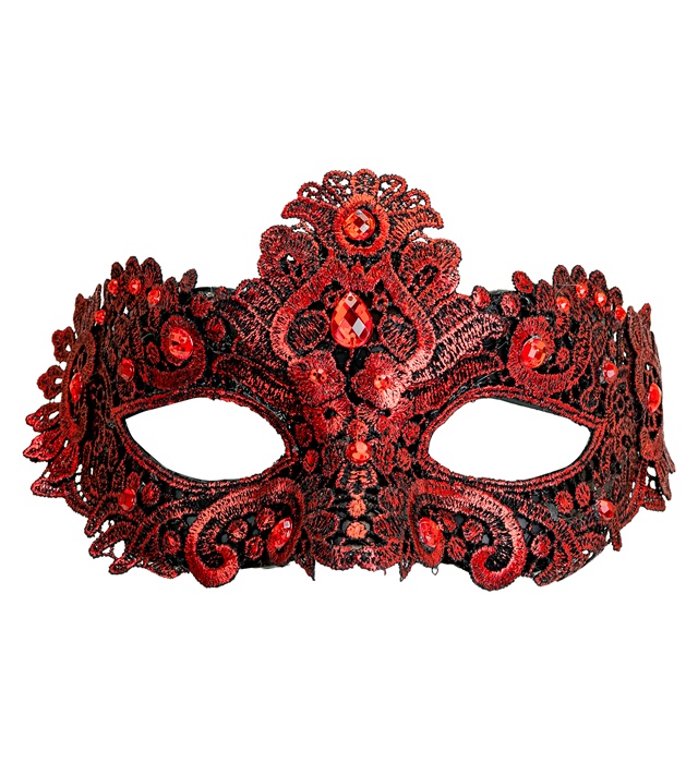 "MASQUE DE THÉÂTRE ROUGE"